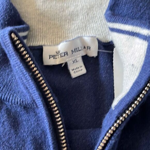 Peter Millar Luxury Cotton/Nylon/Silk/Cashmere 1/4 Zip Golf Sweater Vest. Sz. XL - Picture 2 of 8